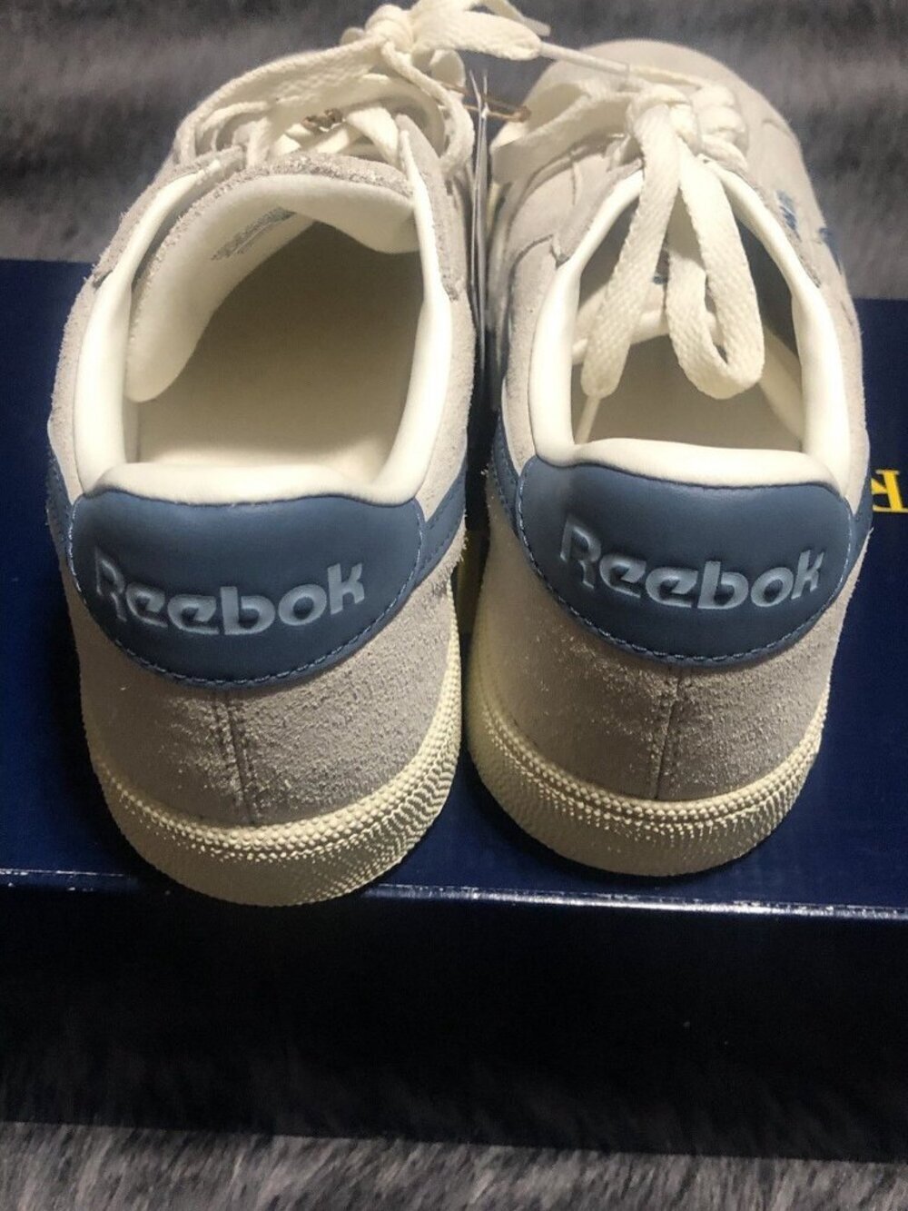 Reebok Club C Grounds UK Women's Tennis Sneakers, Size 9, 10229544, Beige - Picture 3 of 6